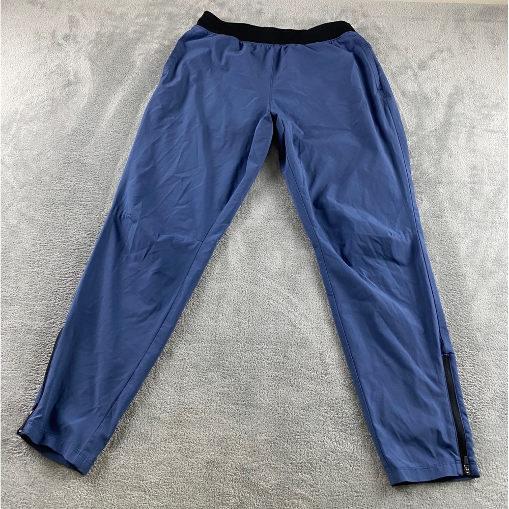 Old Navy Active Mens‎ Blue Go Dry Cool Tapered Joggers Pants M. Zipper Pockets